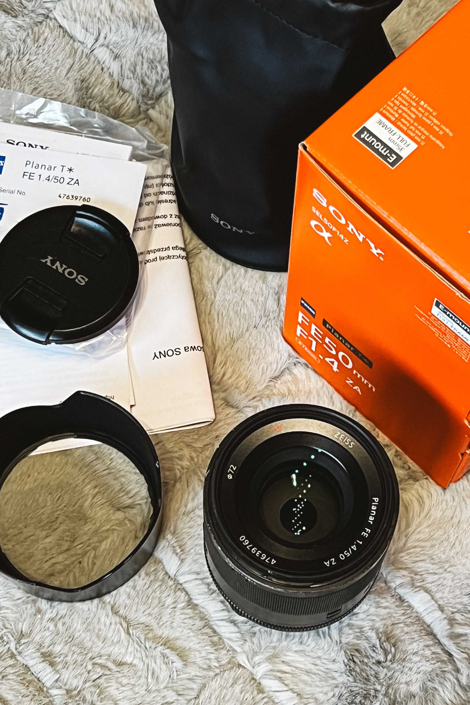 Super obiektyw Zeiss Planar 50mm 1,4 mocowanie Sony