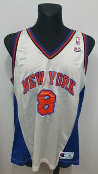 CHAMPION SPREWELL NEW YORK Knicks roz L koszulka kpszykarska oldschool