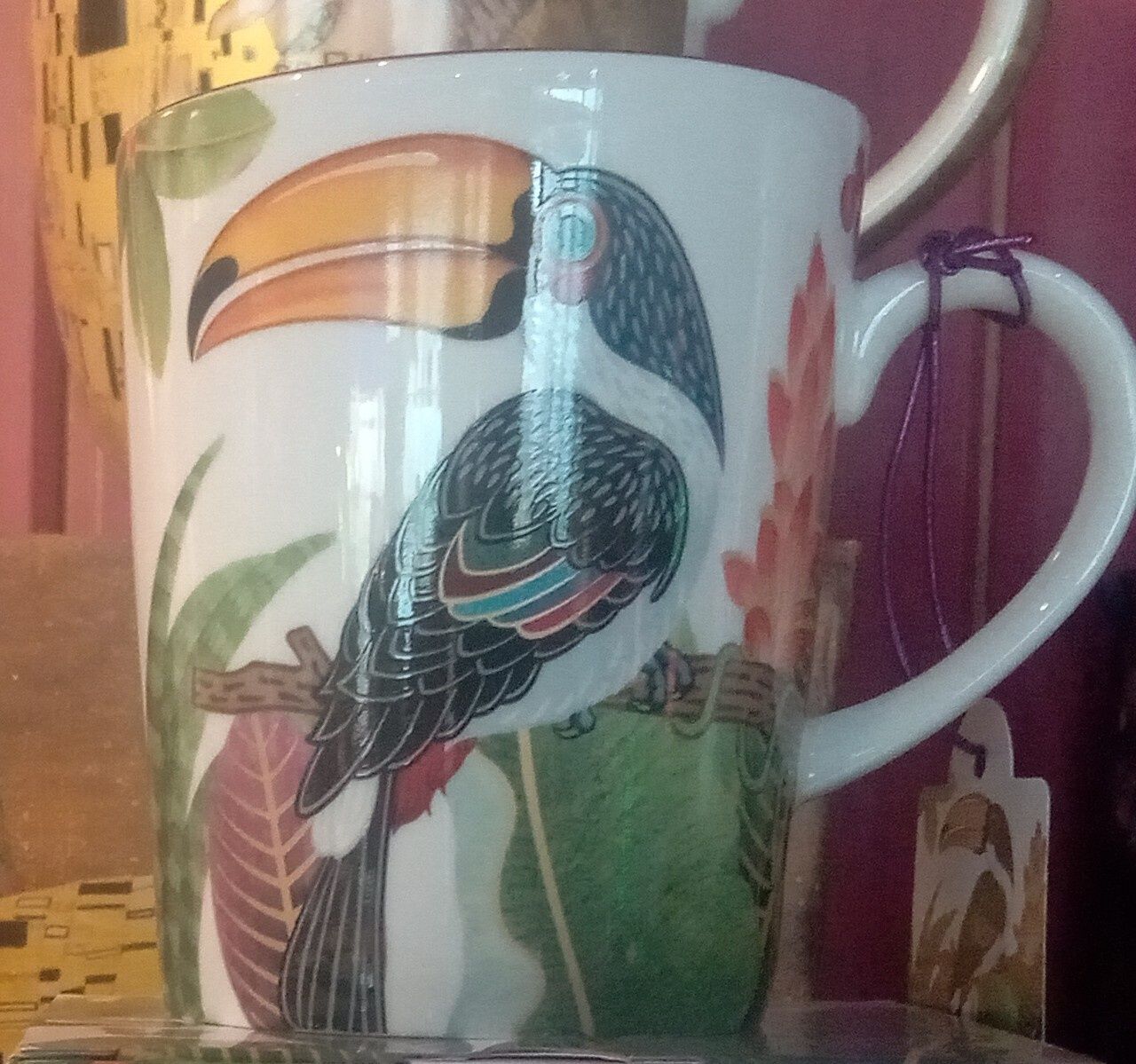Kubek tukan z porcelany