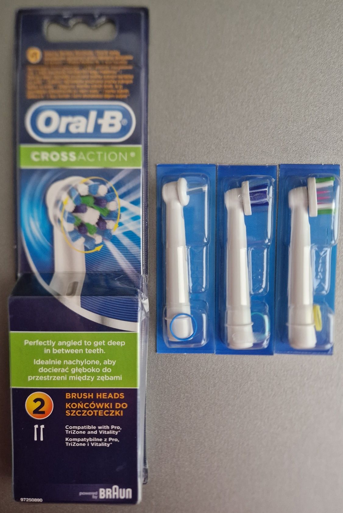 5x Końcówka Oral-B Cross Action 3d White Precision Clean Interspace