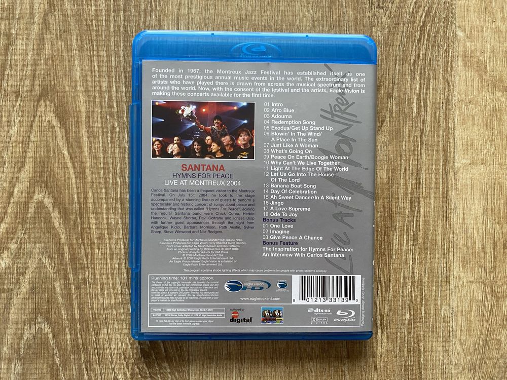 Santana - Hymns for Peace Live at Montreux 2004 BLU-RAY