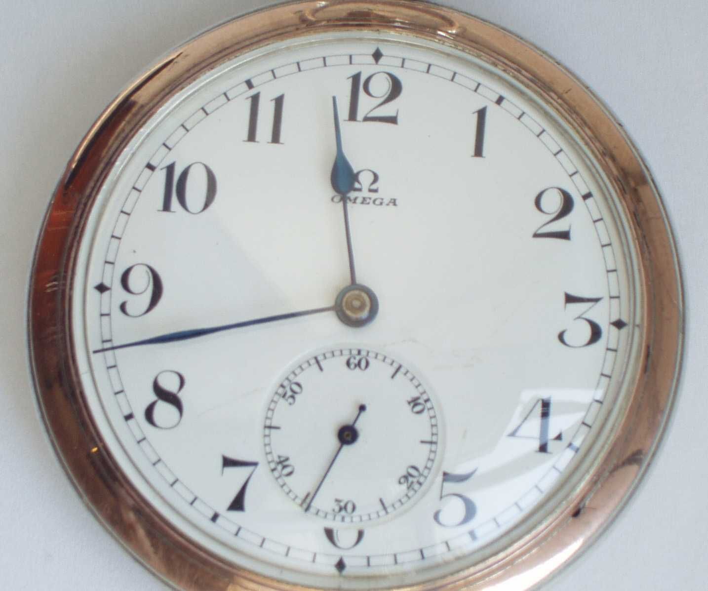 Zegarek kieszonkowy srebrny Omega