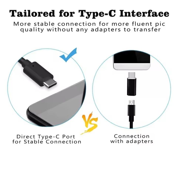 Kamera endoskopowa inspekcyjna 3w1 wodoodporna USB-C
