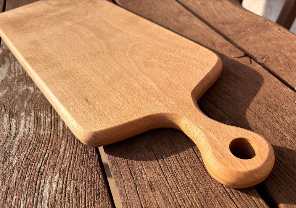 Deska buk do krojenia serwowania rzemieślnicza lite drewno handmade