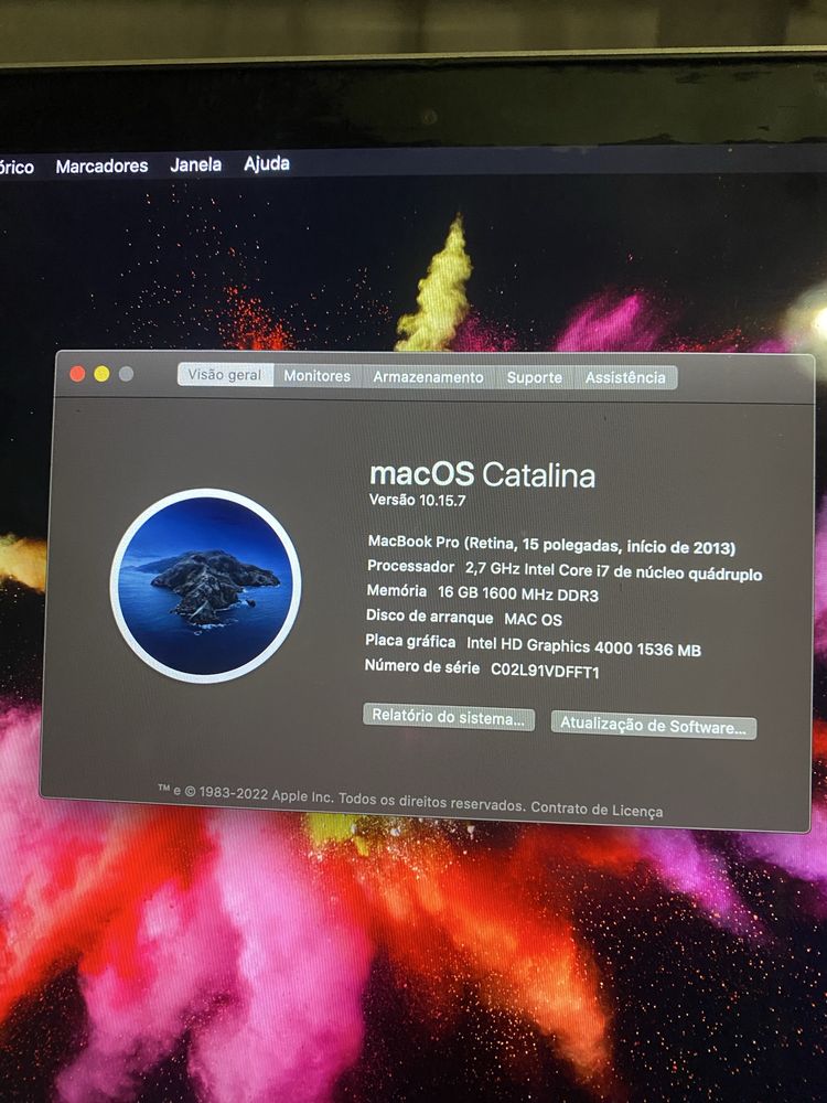 Macbook pro 2013
