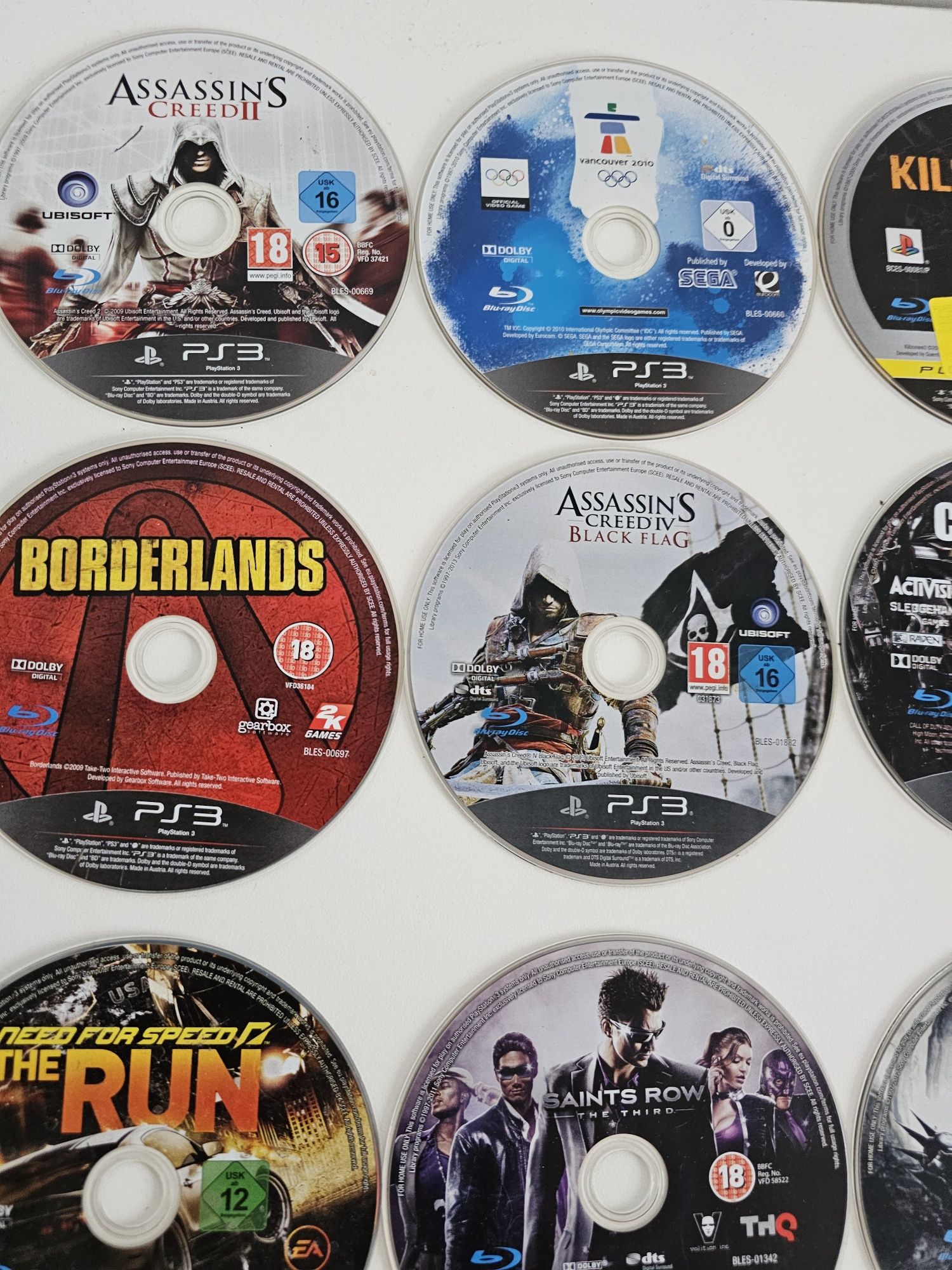 Ps3 gry 24 szt zadbane brak pudełek