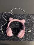 HOCO Cat W27 Pink — Bluetooth-наушники с милыми кошачьими ушками