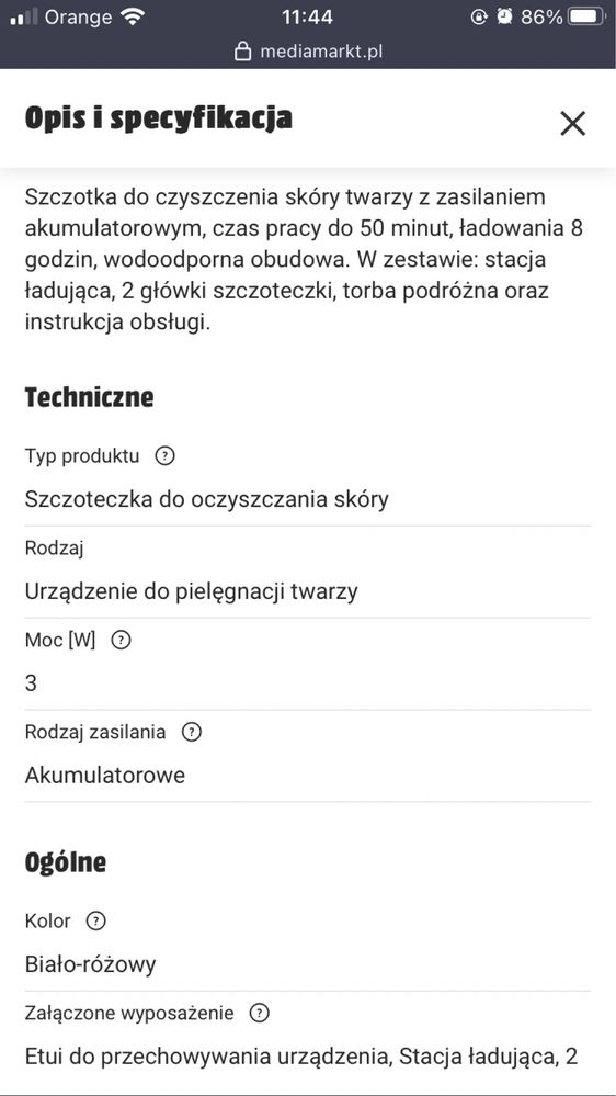 Szczotka do oczyszczania twarzy KOENIC