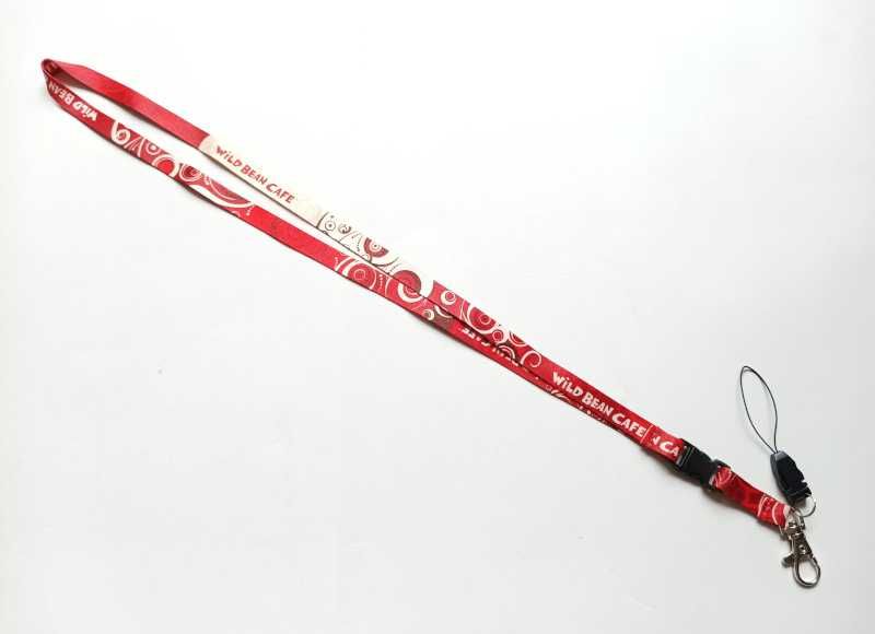 Smyczka na klucze czerwona biała Smycz na telefon WBC