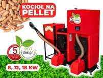 Kocioł Piec 8kW na Pellet Z Podajnikiem PellPell 5 KLASA Ecodesign