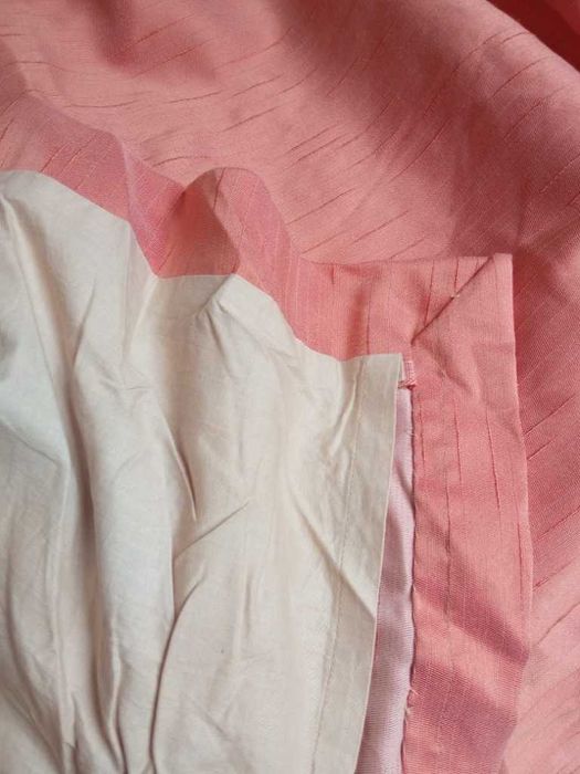 Zasłony duże koralowy róż 2 sztuki