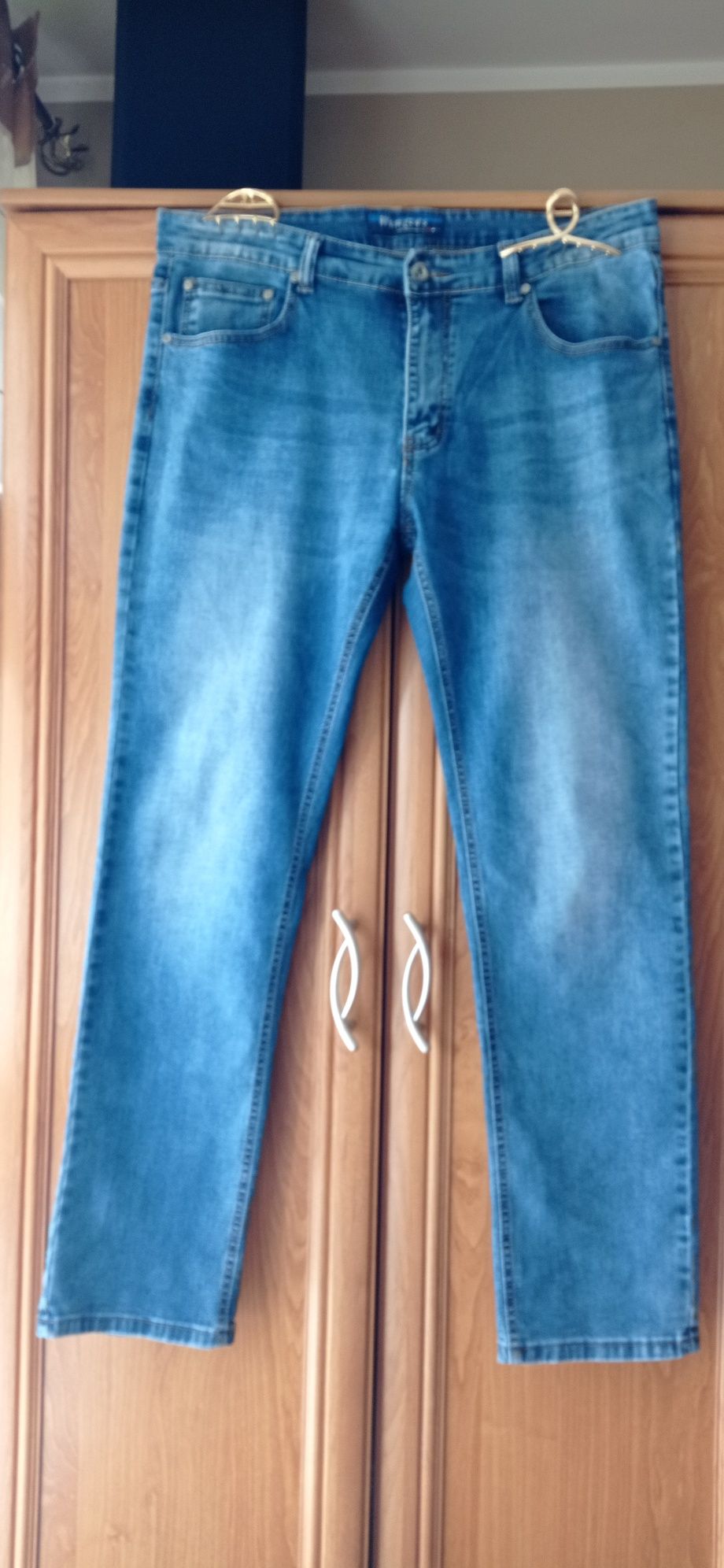 Spodnie Jeans Męskie W 37 L 32 Obwód w pasie 94cm