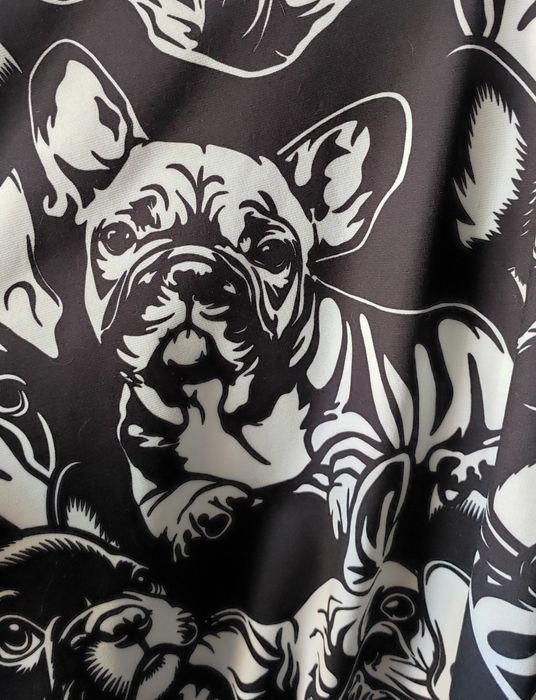 Włoska bluza z kapturem - buldog francuski - 2XL- 4XL ( Patrz wymiary