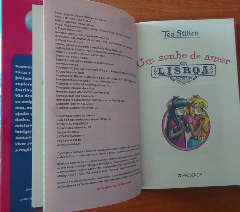 Um Sonho de Amor em Lisboa de Tea Stilton