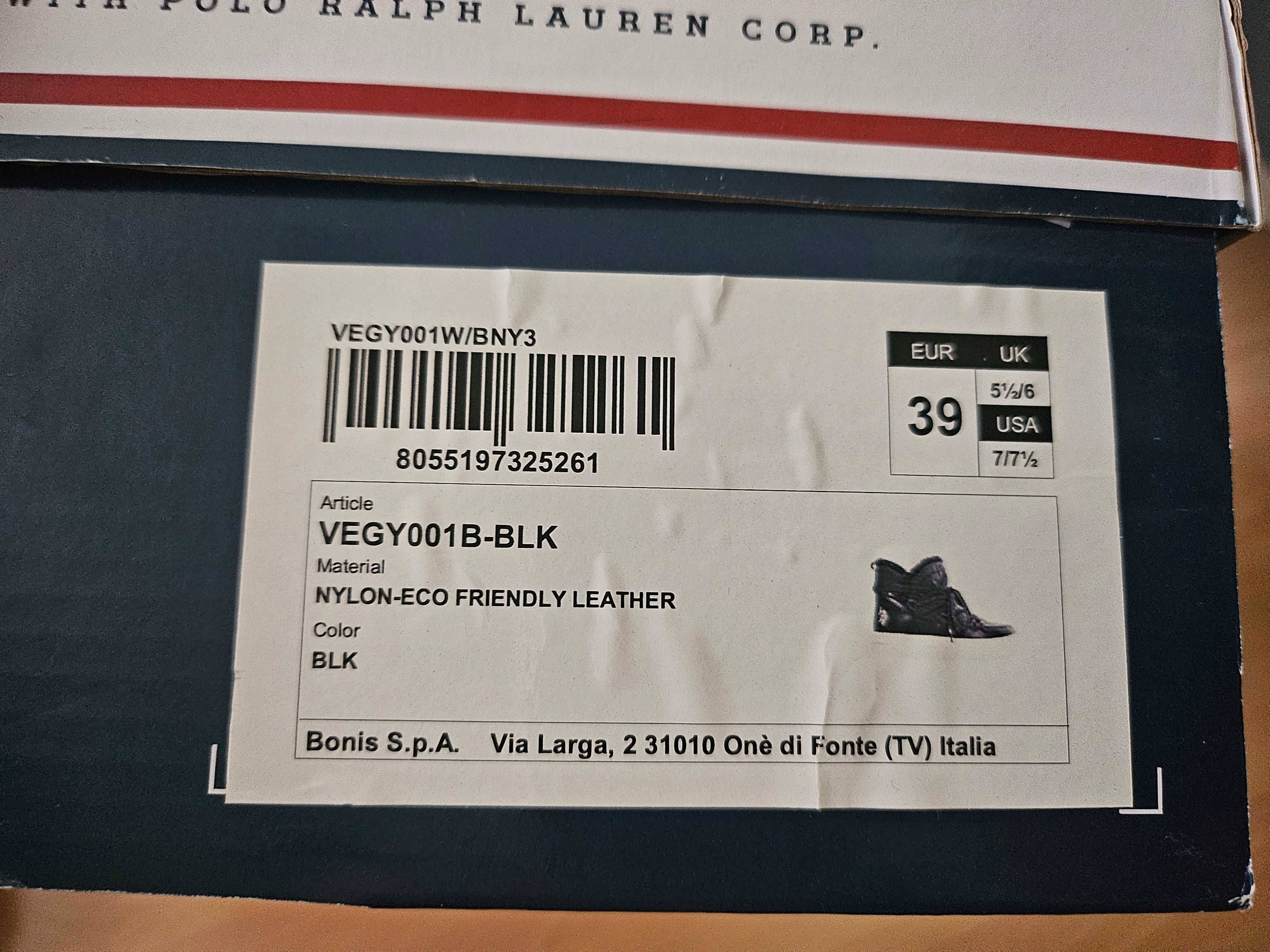 Buty zimowe Polo Ralph Lauren 39, dług wkładki 25cm