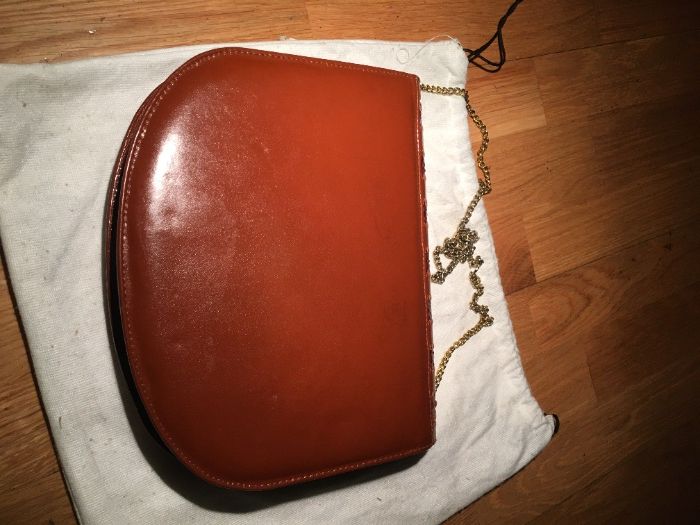 Mala de toillete de senhora em pele, castanha