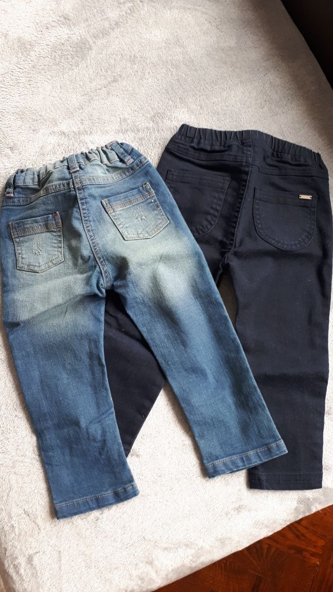 Spodnie dżinsowe Reserved i Pepco roz.92