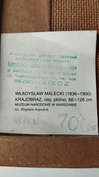 Foto obrazu- Krajobraz Wl. Maleckiego
