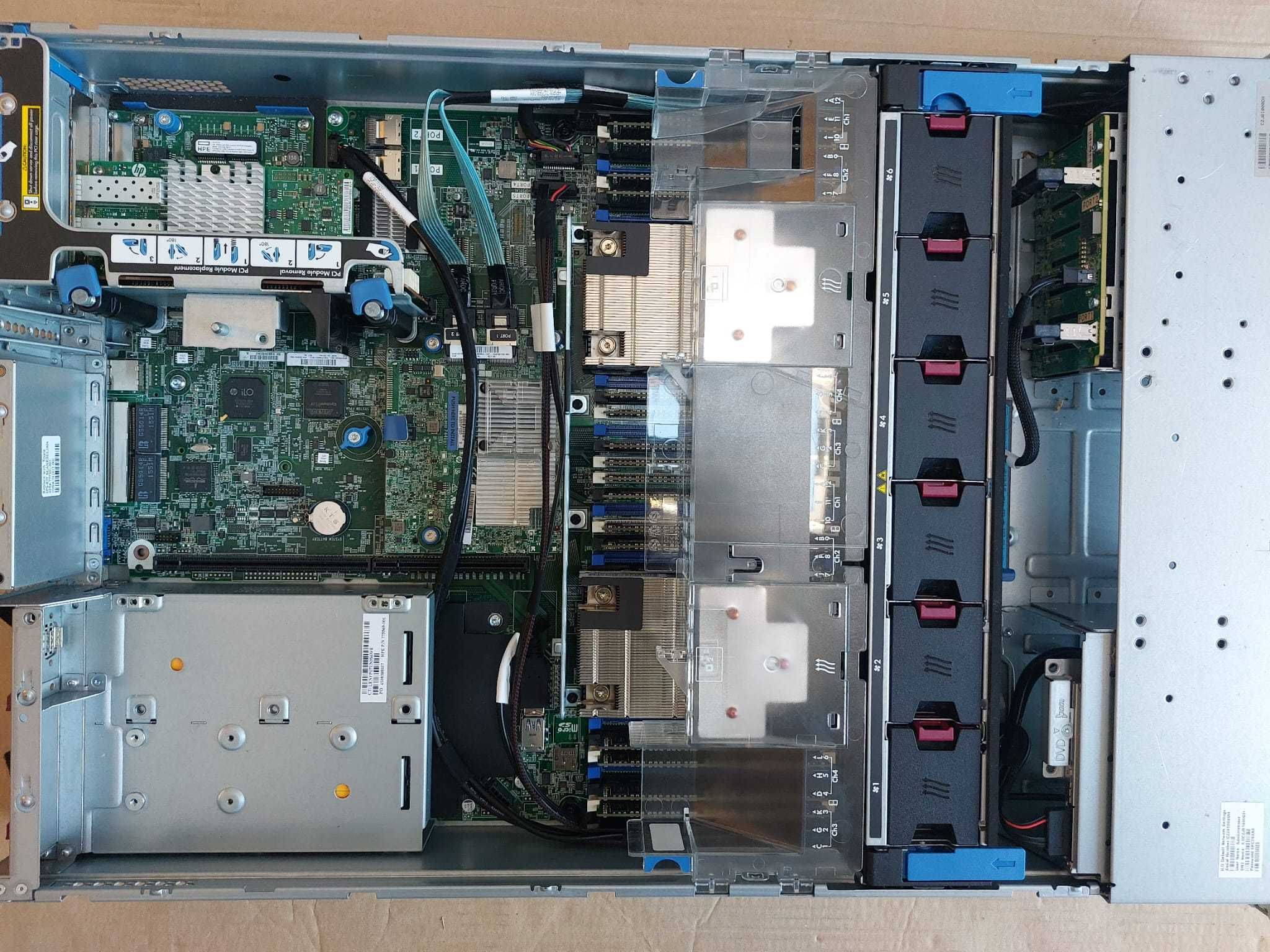 Serwer HP ProLiant DL380 Gen9  2× E5-2680 v3  DDR4 512 GB