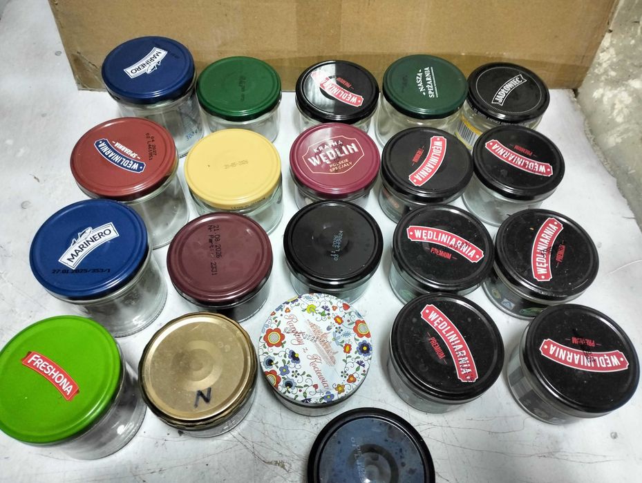 Słoiki/słoiczki szklane 0,2 l i inne 21 szt.