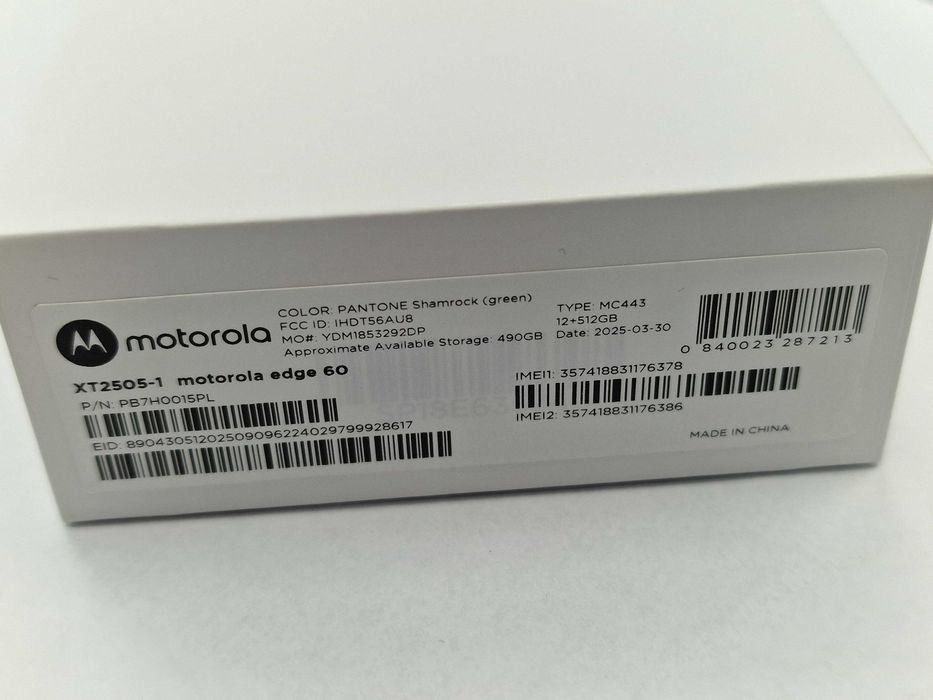 Motorola Edge 60 Dual Sim/ 12GB/ 512GB/ Pantone Shamrock/ GW24/ bez ra
