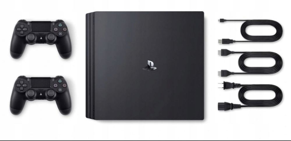PlayStation 4 PRO 1TB, dwa pady, gry, ładowarka, torba PS, stand pro