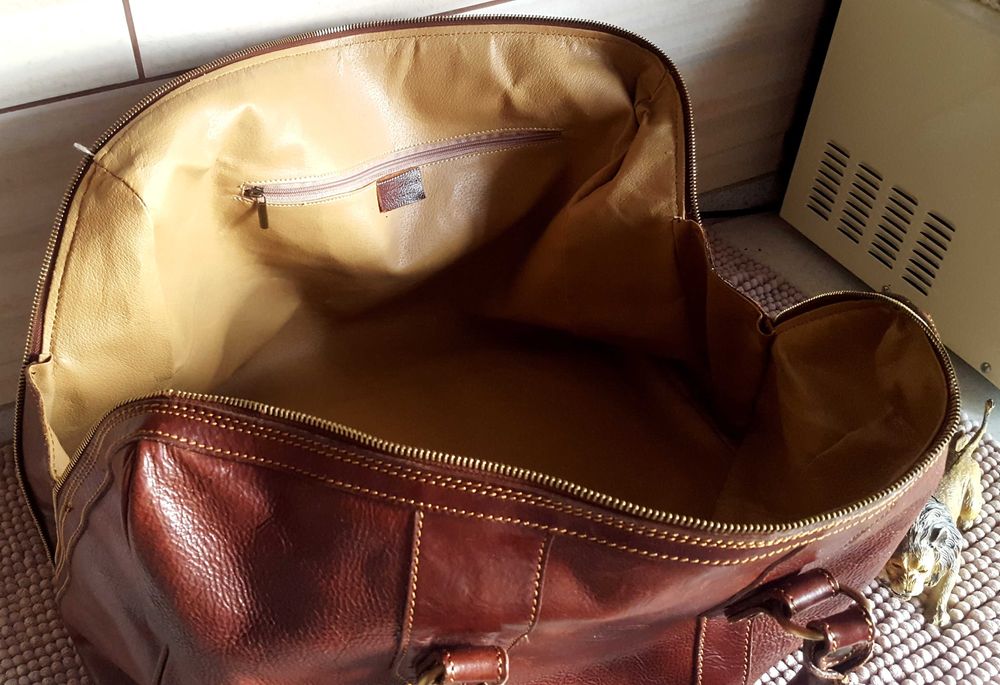 Шкіряна велика подорожня сумка ALESSIA ORIGINAL Італія