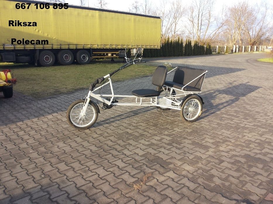 Rower trójkołowy tandem