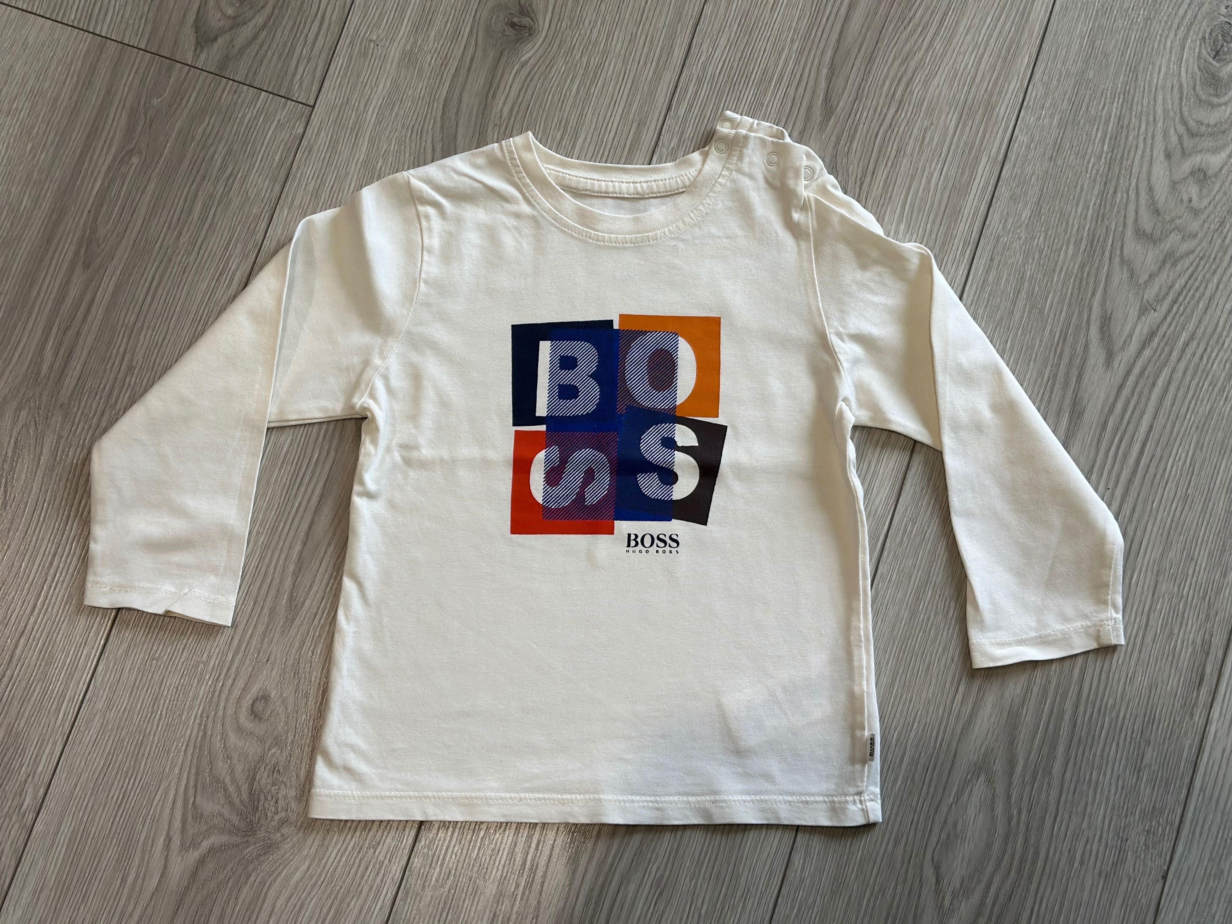 Bluzka koszulka Hugo Boss z długim rękawem dla chłopca rozmiar 98