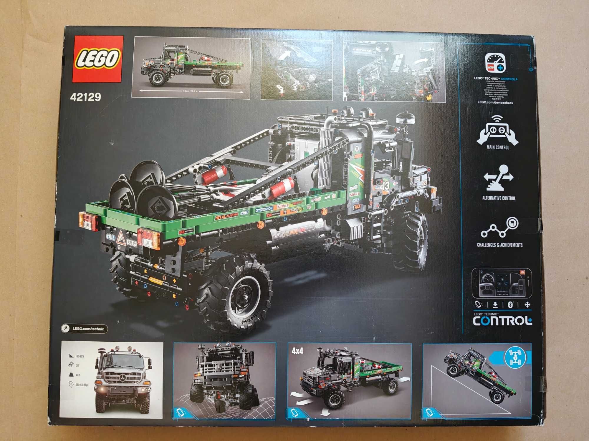 LEGO 42129 Technic Ciężarówka Mercedes-Benz Zetros z napędem na 4 koła