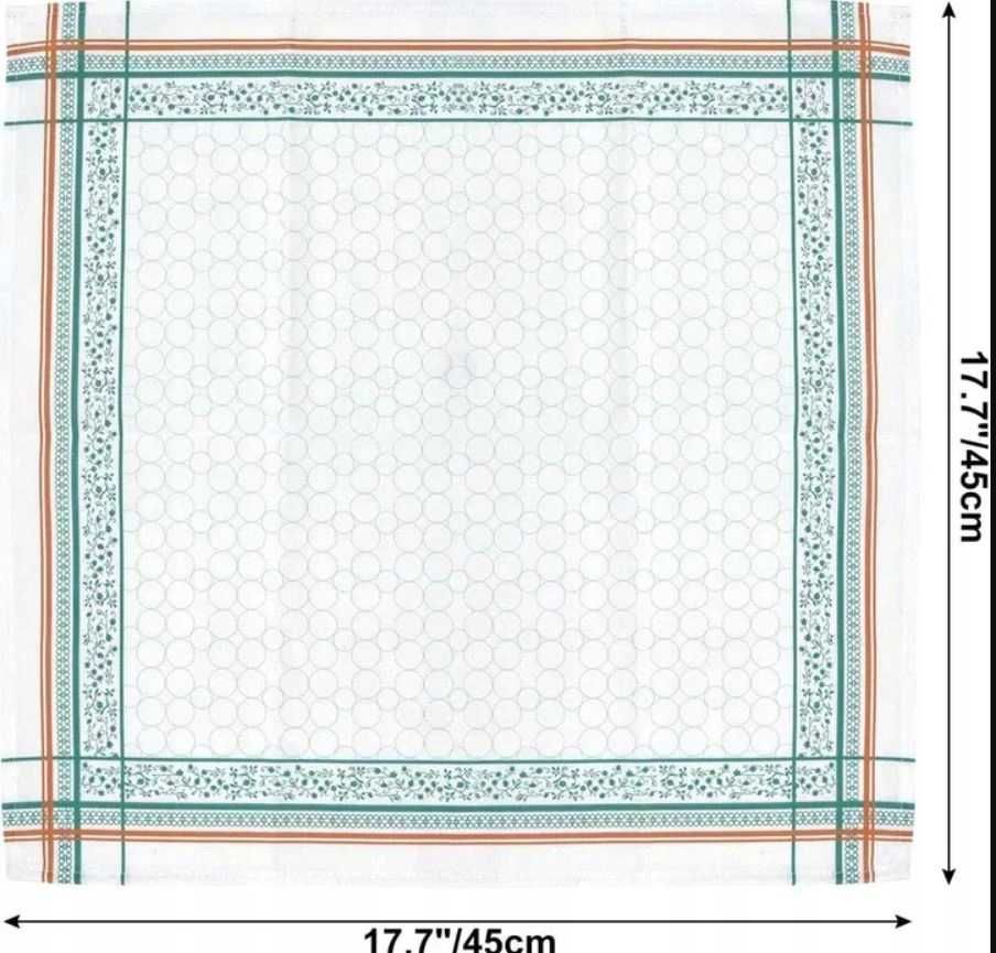 SERWETKI 4szt 45x45cm obiadowe BAWEŁNA Arquiel Cloth NOWE s056