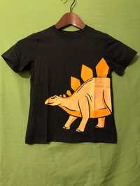 T-Shirt Preta H&M Criança Dinossauros