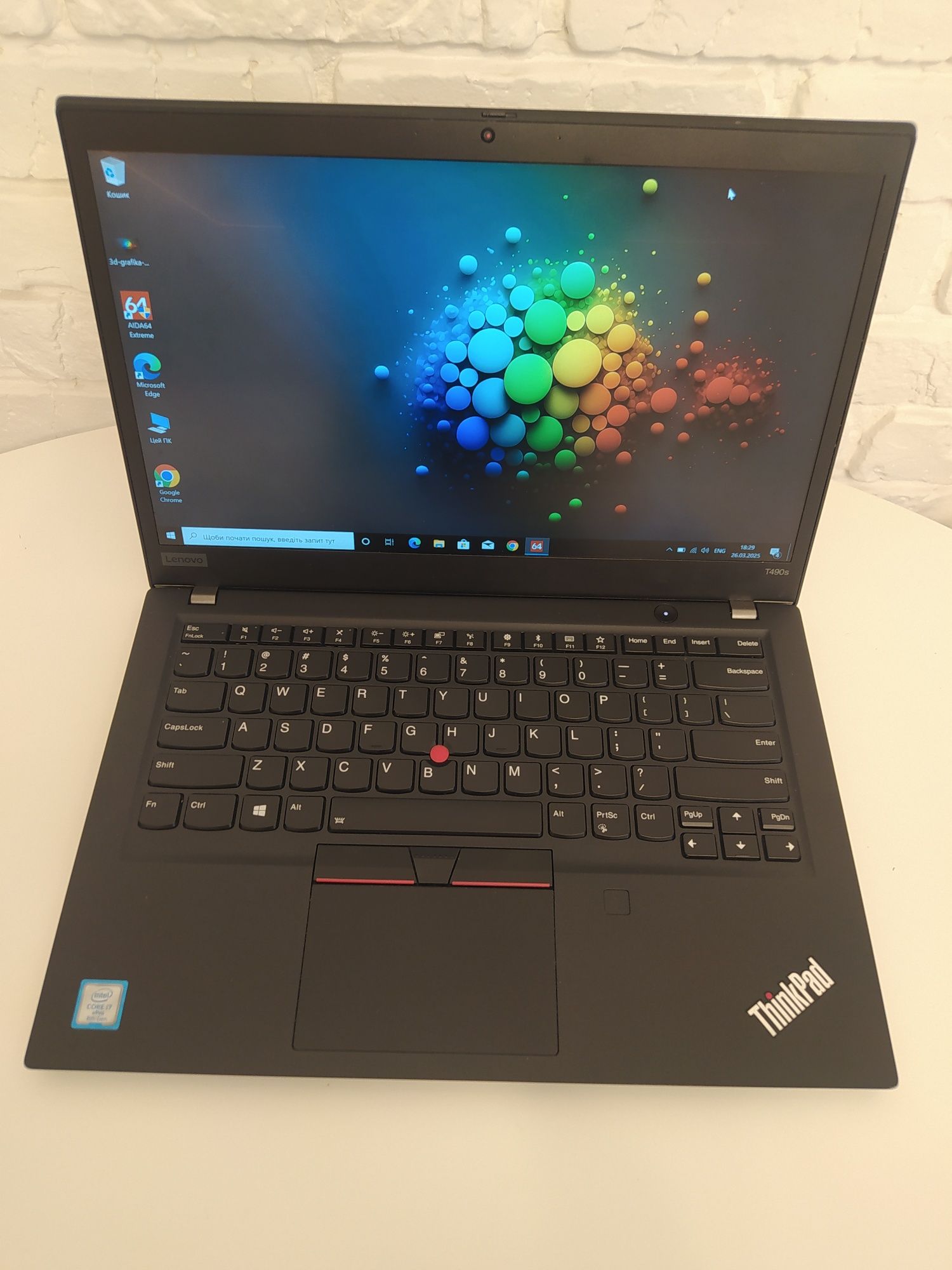LENOVO ThinkPad T490s/14"FHD IPS/i7-8665U/8Gb/512Gb