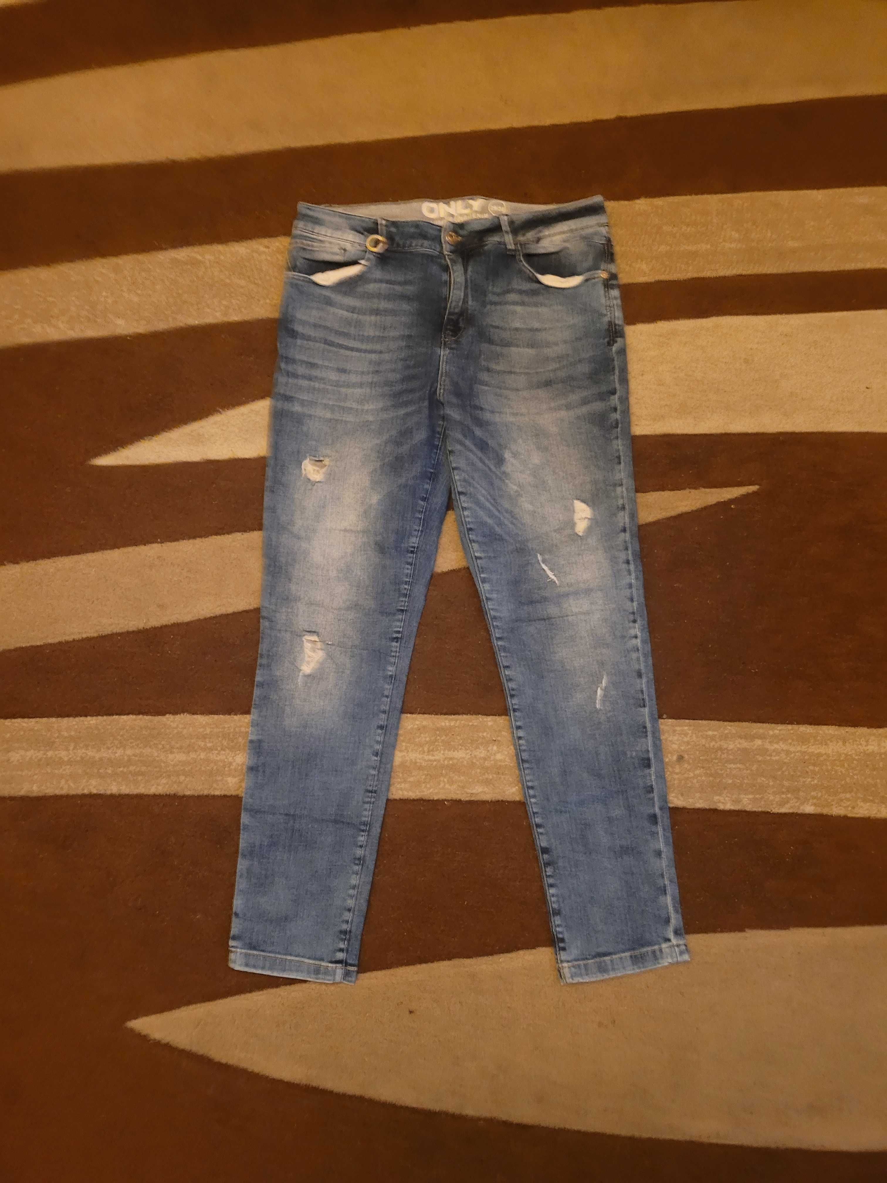 Damskie Spodnie Jeansowe Only - Rozmiar 29/34, Jeans, Przetarcia, S