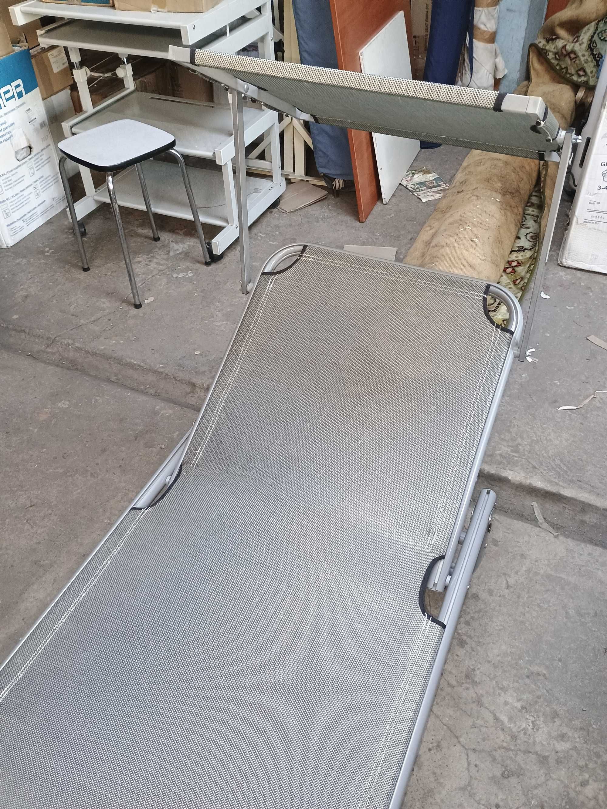 Leżak aluminiowy / łóżko polowe, składane