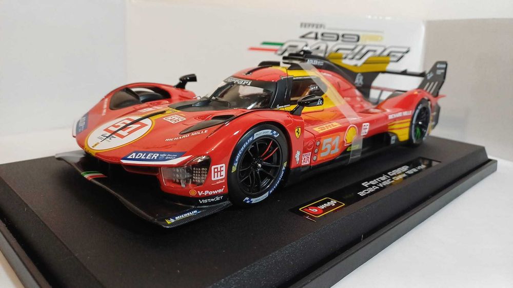 1/18 Ferrari 499P LeMans #51 Qatar - Bburago