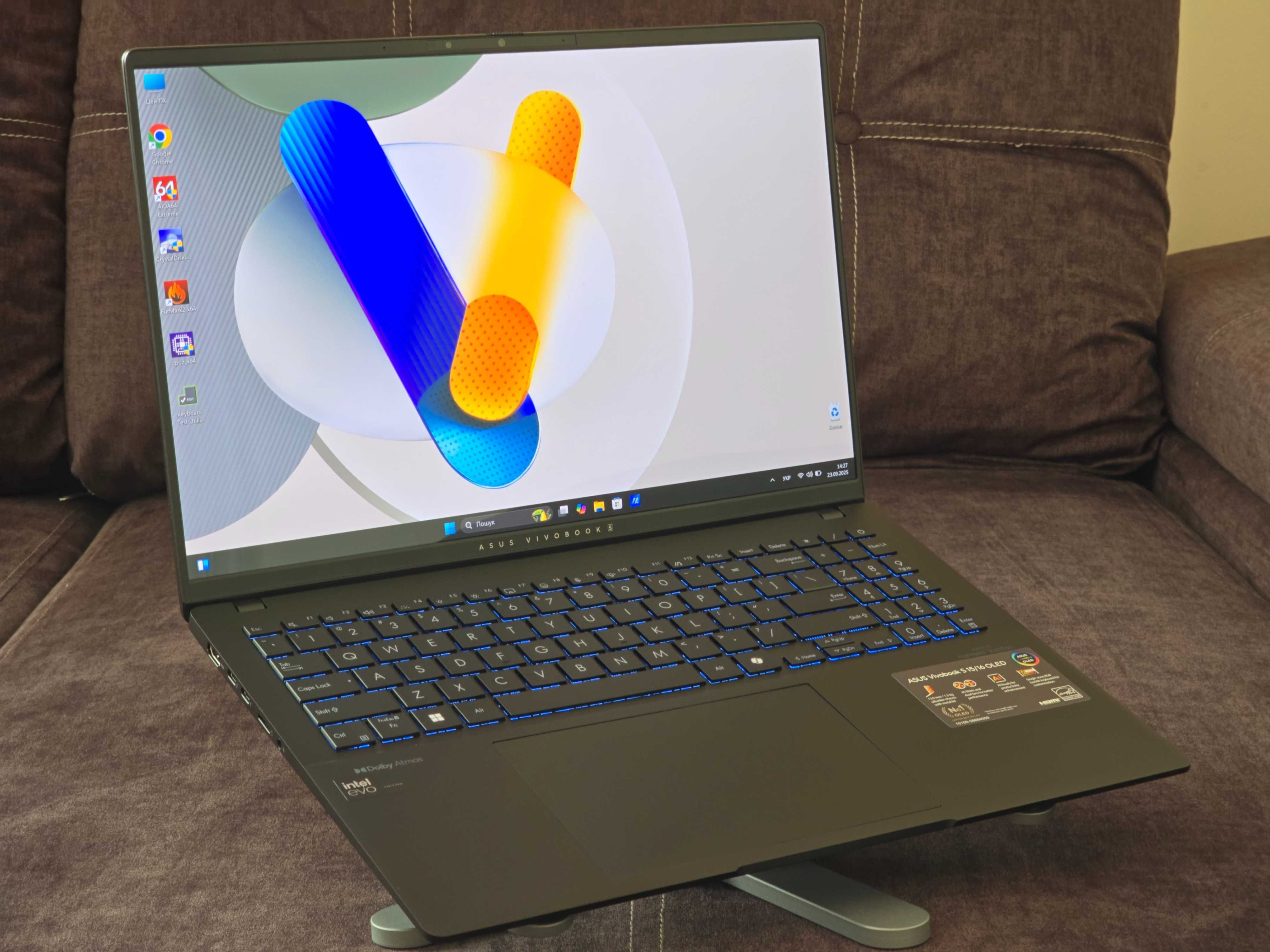 ASUS Vivobook S 16 (16" 3.2K OLED/ Ultra 9-185H/ 16 DDR5/ 1Tb NVMe)