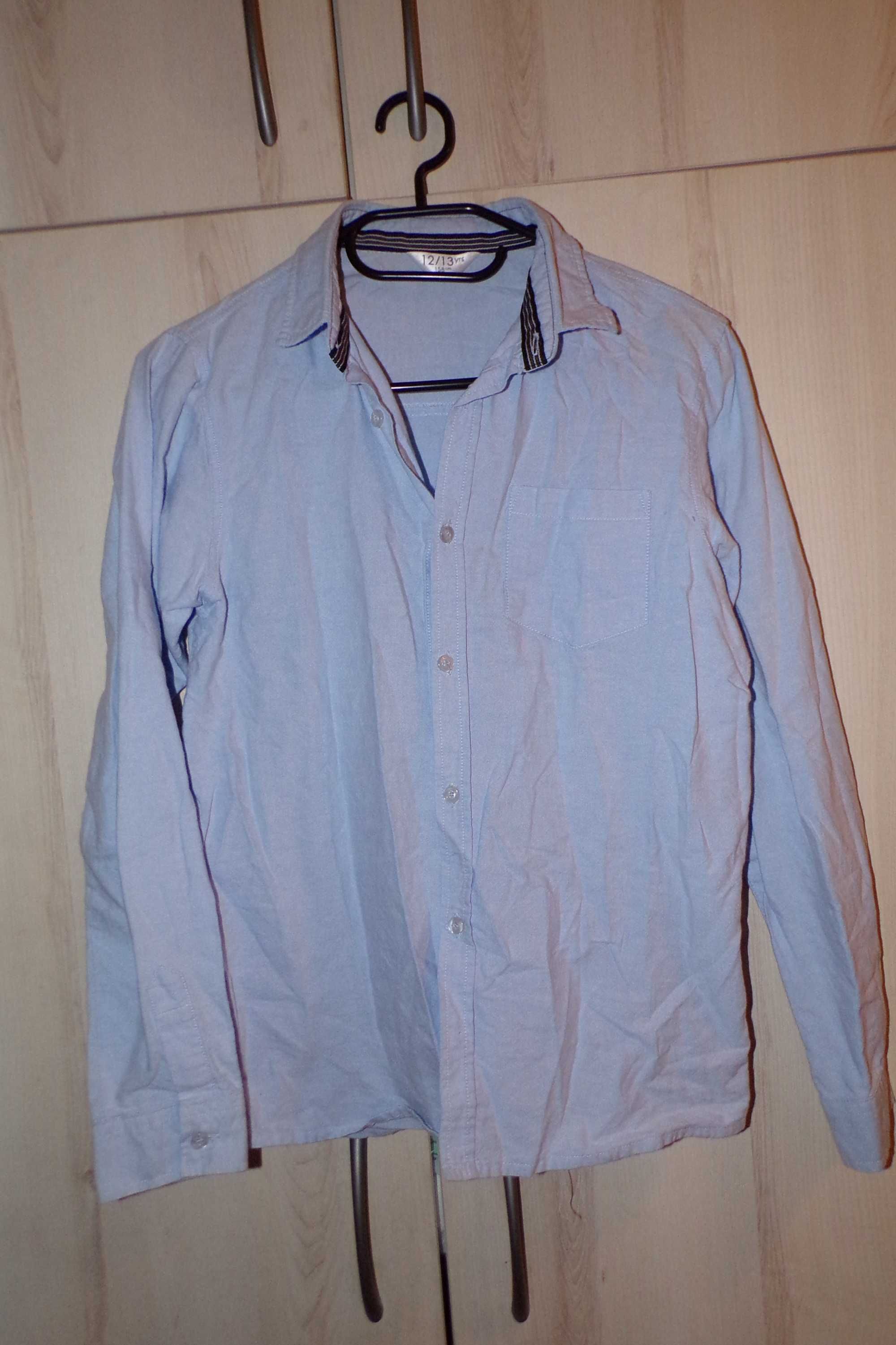 Jasnoniebieska koszula chłopięca 158cm