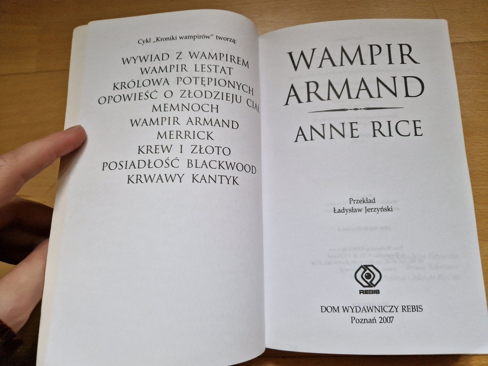 Wampir Armand - Anne Rice