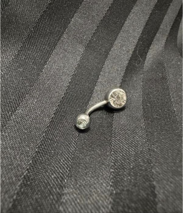 Титановая серьга для пирсинга пупка