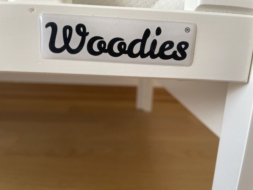 Łóżeczko woodies smooth cot 120x60 i materac fiki miki antyalergic
