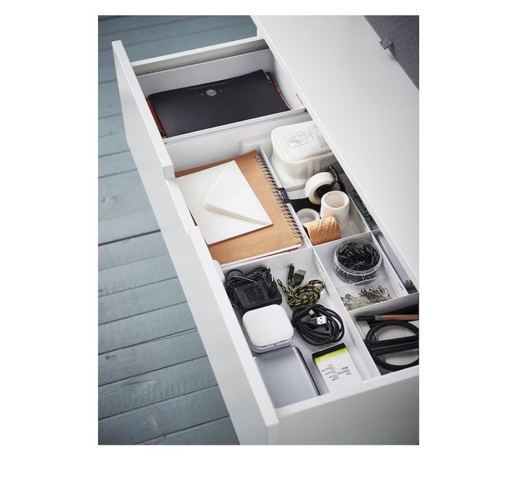 KUGGIS, wkład ikea z 6 przegródkami biały 36x53 organizer na drobiazgi