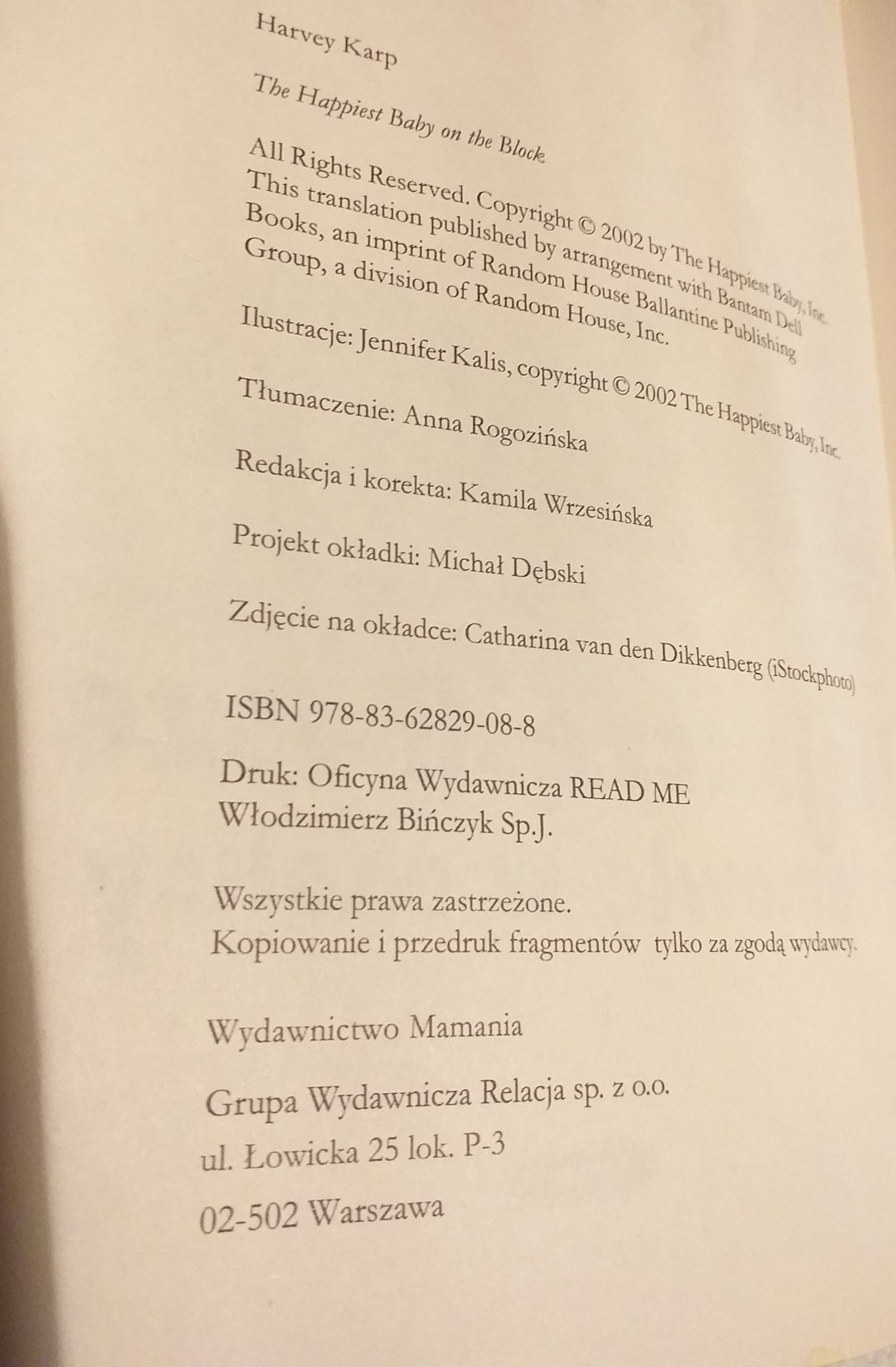 Najszczęśliwsze niemowlę w okolicy  Harvey Karp .