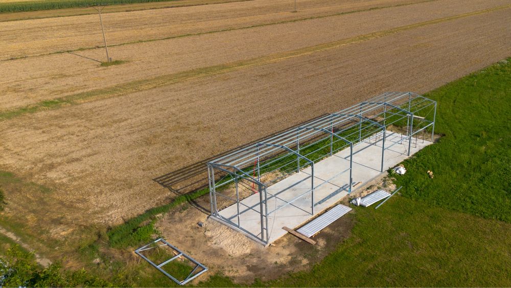 Konstrukcja Stalowa 6x25 m | Hala/Wiata Rolnicza na zgłoszenie
