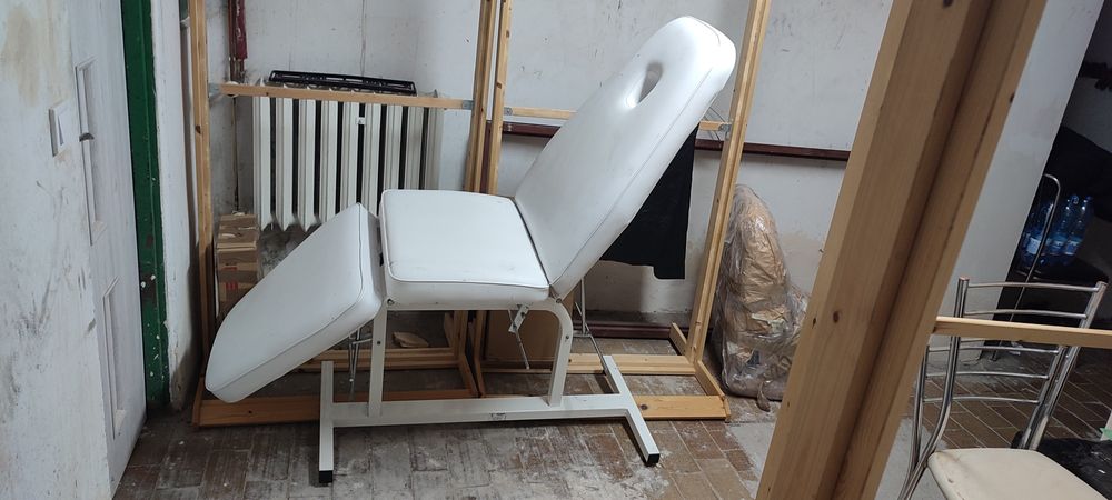 Fotel kosmetyczny łóżko kosmetyczne stabilne solidne