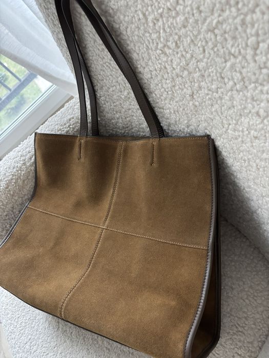 Замшева сумка mango