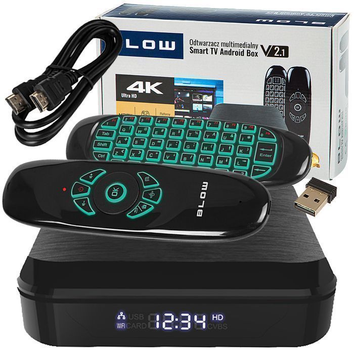 Android TV BOX Bluetooth SmartTV 4K WiFi +pilot Air Mouse BLOW 77-306#