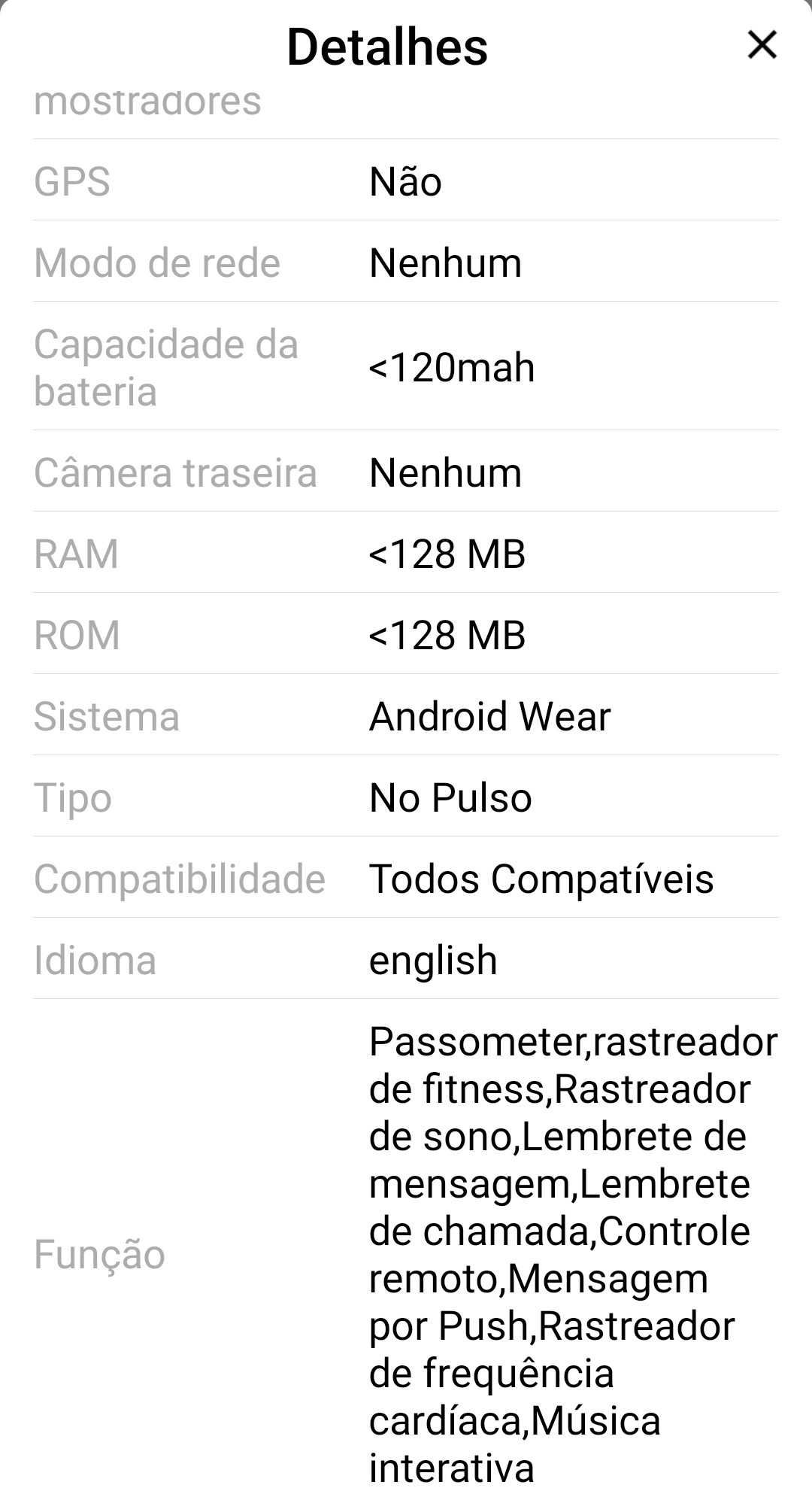 Para Venda SmartWatch