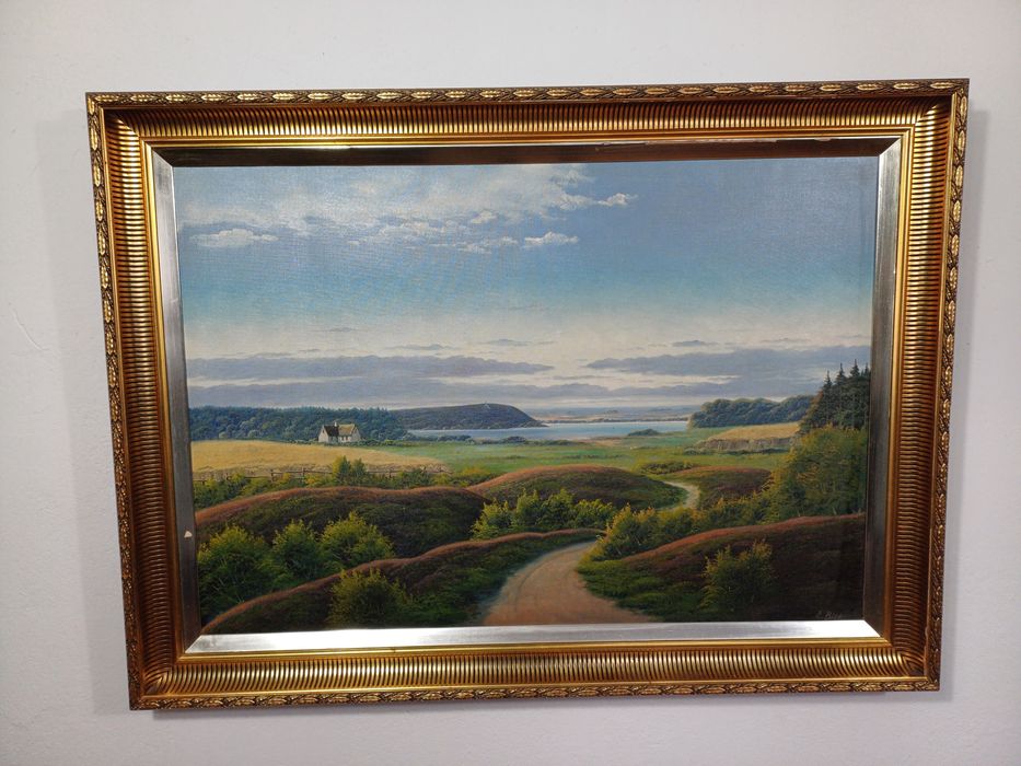 Stary obraz na płótnie E.BIRK 1907 – 1977