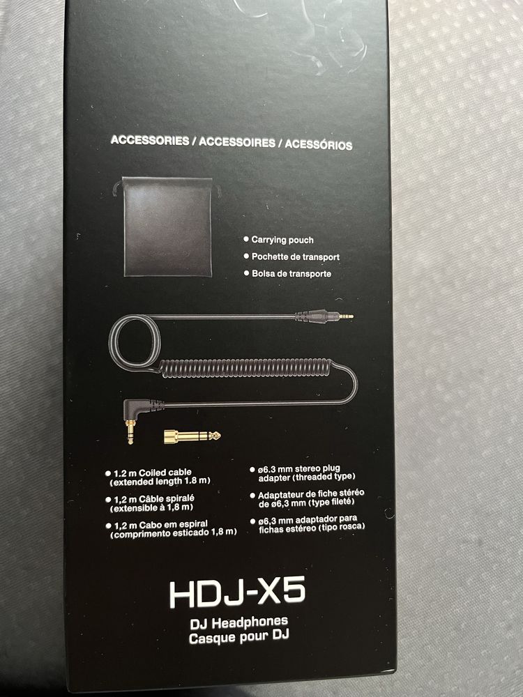 Nowe!! Sluchawki Pioneer HDJ-X5-K czarny